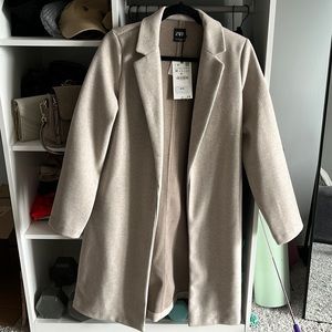 Beige Zara Coat New with Tags!